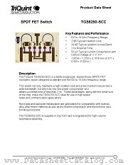 TGS8250-SCC datasheet pdf TriQuint Semiconductor