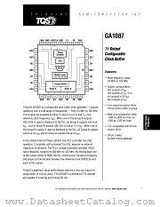 GA1087 datasheet pdf TriQuint Semiconductor
