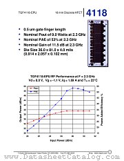 TGF4118-EPU datasheet pdf TriQuint Semiconductor