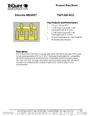 TGF1350-SCC datasheet pdf TriQuint Semiconductor