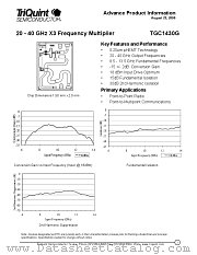 TGC1430G datasheet pdf TriQuint Semiconductor