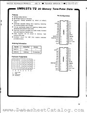 UM91272 datasheet pdf UMC