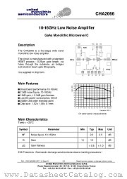 CHA2066 datasheet pdf United Monolithic Semiconductors