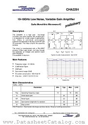 CHA2291 datasheet pdf United Monolithic Semiconductors