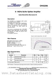 CHA2296 datasheet pdf United Monolithic Semiconductors