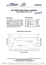 CHA4042-99F/00 datasheet pdf United Monolithic Semiconductors