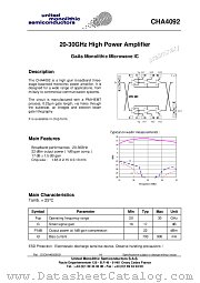 CHA4092REF datasheet pdf United Monolithic Semiconductors