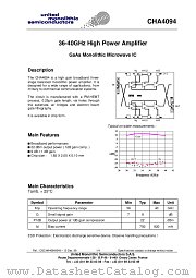 CHA4094-99F/00 datasheet pdf United Monolithic Semiconductors