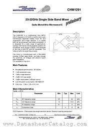 CHM1291 datasheet pdf United Monolithic Semiconductors