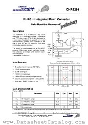 CHR2291 datasheet pdf United Monolithic Semiconductors