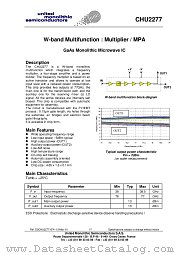 CHU2277 datasheet pdf United Monolithic Semiconductors