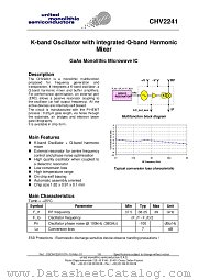 CHV2241 datasheet pdf United Monolithic Semiconductors