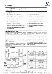 VV6300 datasheet pdf VLSI Vision Limited