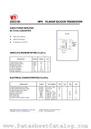 2SC5196 datasheet pdf Wing Shing Computer Components