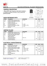 2SD716 datasheet pdf Wing Shing Computer Components