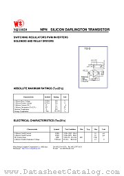MJ11020 datasheet pdf Wing Shing Computer Components
