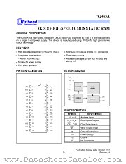 W2465A datasheet pdf Winbond Electronics