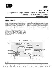 ISD1810-SERIES datasheet pdf Winbond Electronics
