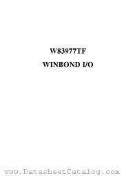 W83977TF datasheet pdf Winbond Electronics