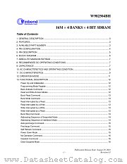 W982504BH datasheet pdf Winbond Electronics
