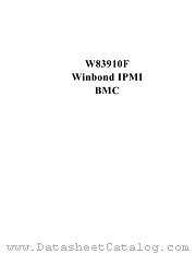 W83910F datasheet pdf Winbond Electronics