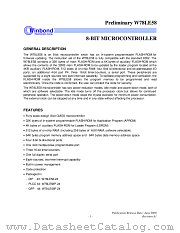 W78LE58/P/F datasheet pdf Winbond Electronics