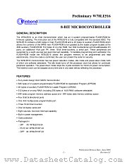 W78LE516/P/F datasheet pdf Winbond Electronics