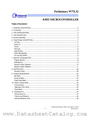 W77L32/P/F datasheet pdf Winbond Electronics