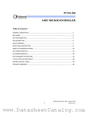 W741L260H datasheet pdf Winbond Electronics