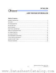 W741L250F datasheet pdf Winbond Electronics