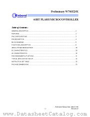 W741E205 datasheet pdf Winbond Electronics