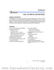 W29EE512P,T datasheet pdf Winbond Electronics