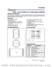 W27E040,P datasheet pdf Winbond Electronics