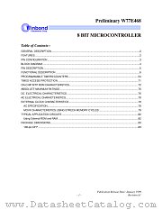 W77E468 datasheet pdf Winbond Electronics