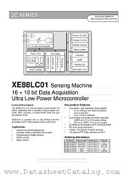 XE88LC01 datasheet pdf Xemics