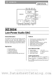 XE3004 datasheet pdf Xemics