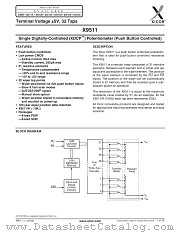 X9511 datasheet pdf Xicor