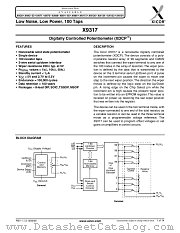 X9317 datasheet pdf Xicor