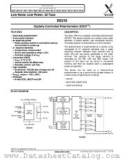 X9315 datasheet pdf Xicor