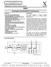 X9261 datasheet pdf Xicor