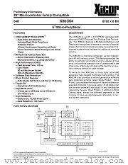 X86C64 datasheet pdf Xicor