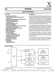 X76F640 datasheet pdf Xicor