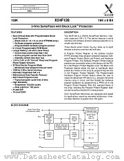 X24F128 datasheet pdf Xicor