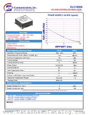 CLV1000A datasheet pdf Z communications