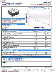 V330ME10 datasheet pdf Z communications