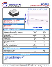 CLV1385E datasheet pdf Z communications