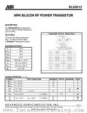 BLU12 datasheet pdf Advanced Semiconductor