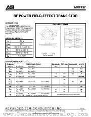 MRF137 datasheet pdf Advanced Semiconductor