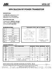 HF20-12F datasheet pdf Advanced Semiconductor