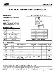 HF75-28S datasheet pdf Advanced Semiconductor